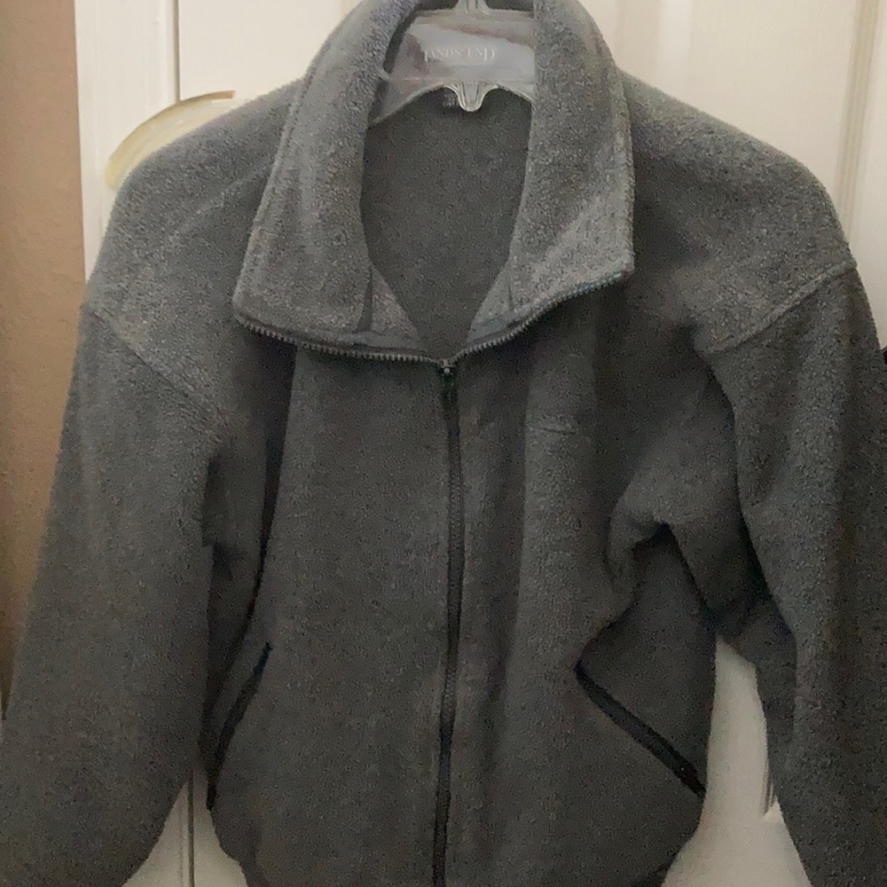 FINAL MARKDOWN Lands end fleece jacket petite xs